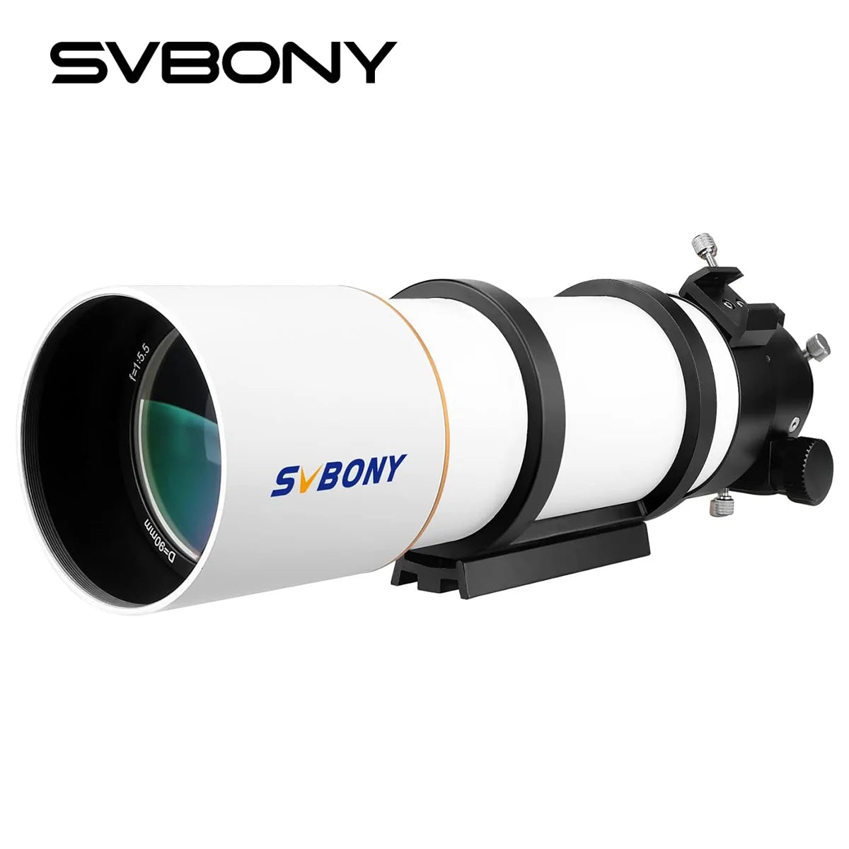 Svbony SV48P OTA Astronomical Telescope Dual Speed Focuser 90mm Aperture F5.5 Refractor for Deep Sky Astrophotography