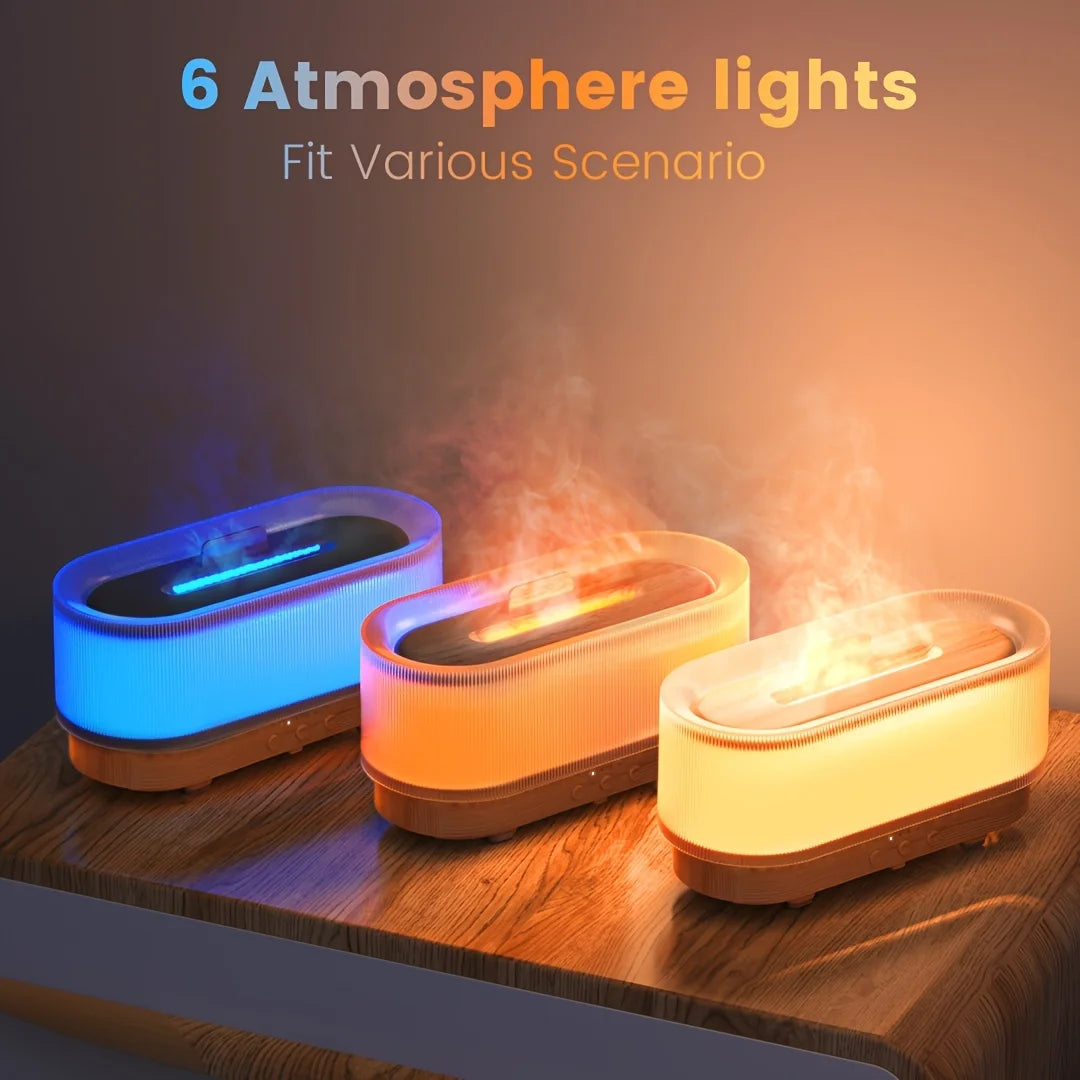 Sejoy Humidifier 300ml 6 Colors Mood Flame Light Diffuser