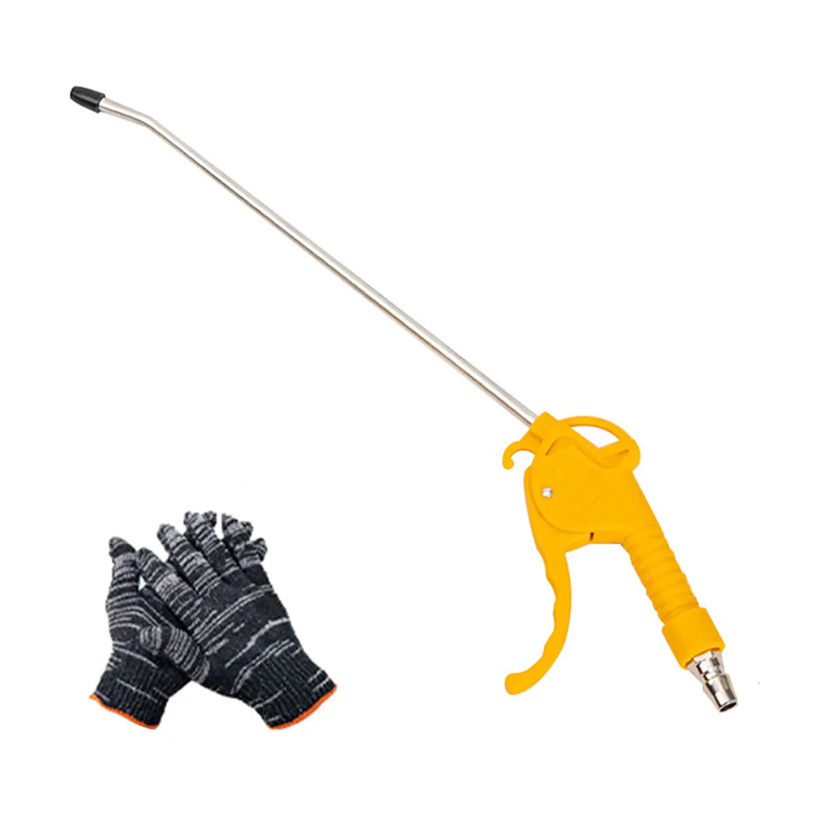 Air Blow Gun High Flow Air Blower Gun for Compressor with Angled Bent Nozzle Long Style Available in Three Colors