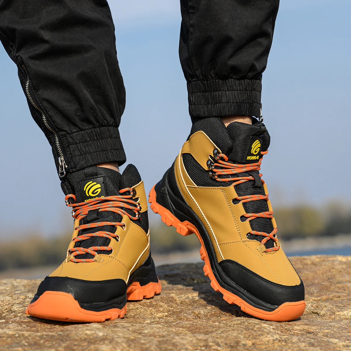 Safety Shoes Men Boots High Top  Work Boots