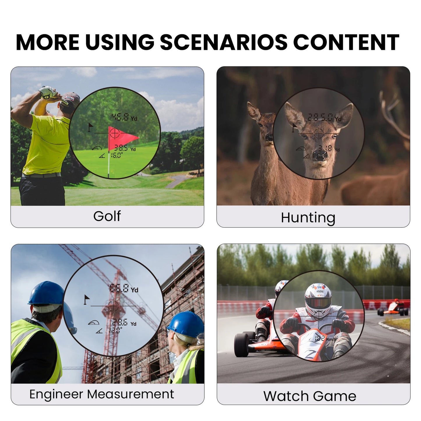 MILESEEY PF210 Golf Rangefinder 600M Battery Powered Accurate Measurement 3 to 7 Days Delivery to Republic of Korea