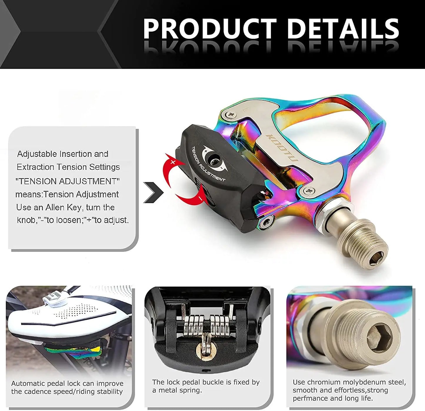 US Warehouse Road Bike Clipless Pedals With Sealed Bearings