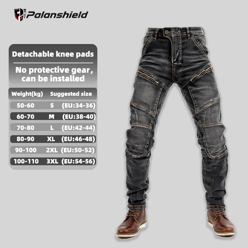 Men's Moto Jeans Motorcycle Pants Protective Gear Touring Motorbike Trousers Motocross CE Protective Stretch Jeans