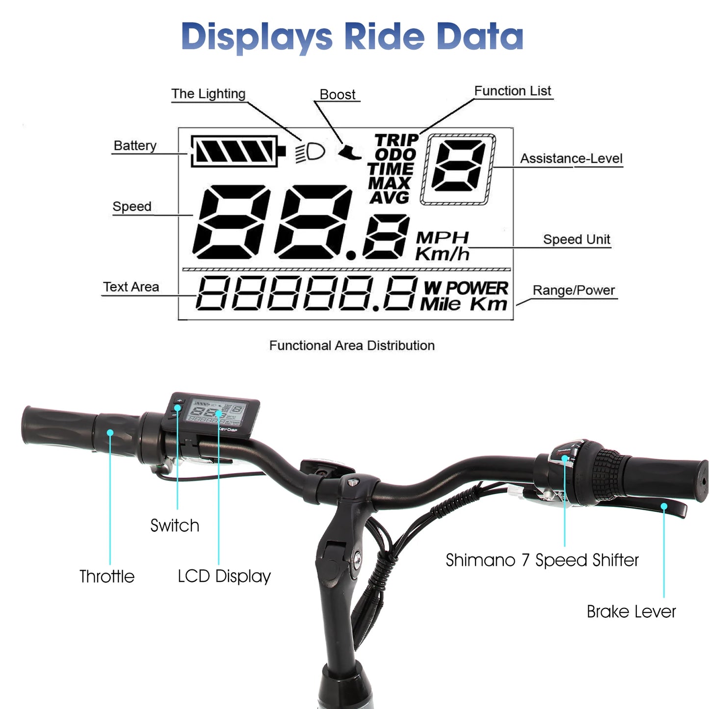 HILAND Electric Road Bike 250W Detachable Lithium Battery