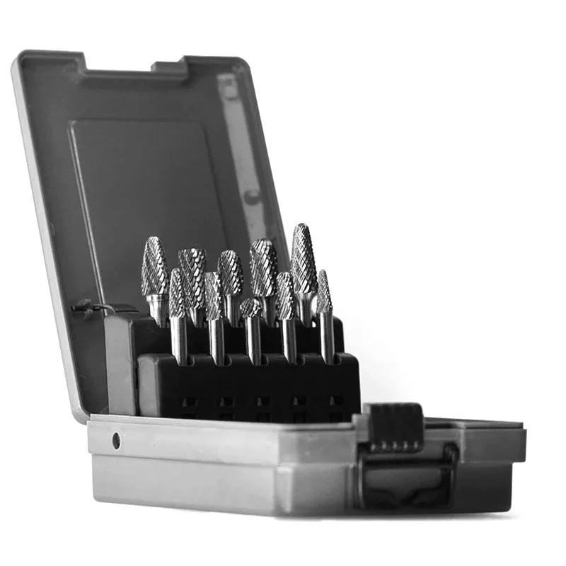 Tungsten Carbide Burrs Set Die Grinder Bit Mill Double Cut