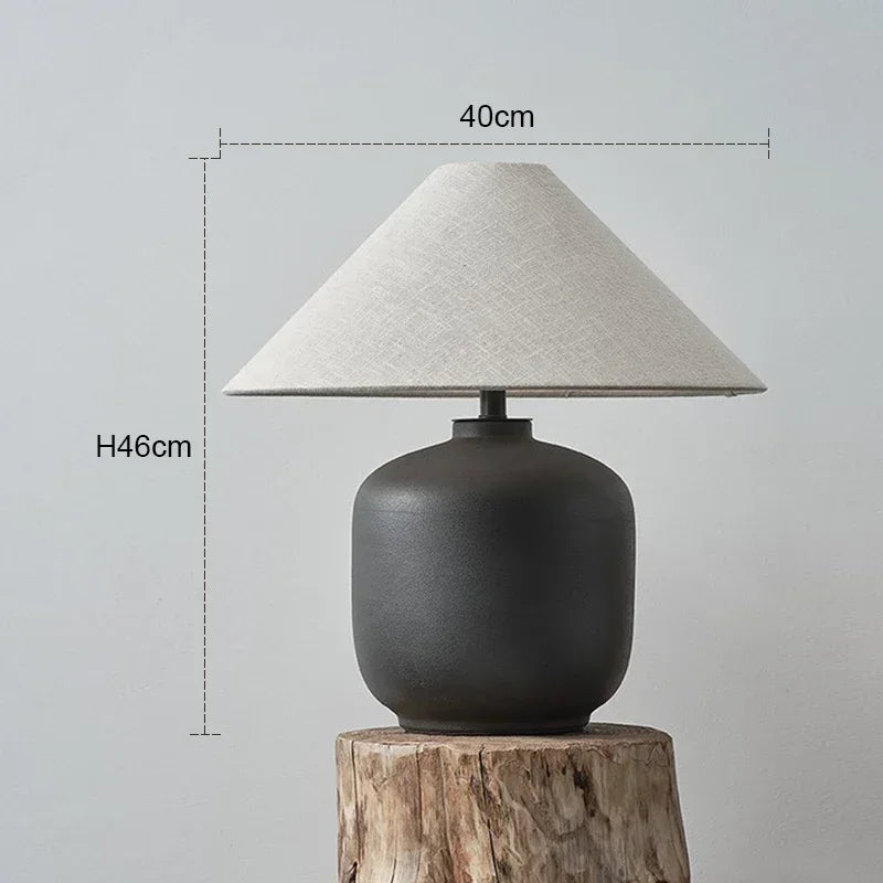 Ceramic Wabi Sabi Style Vintage Japanese Floor Lamp for Living Room Corner Sofa Lounge Standing Light Decoration