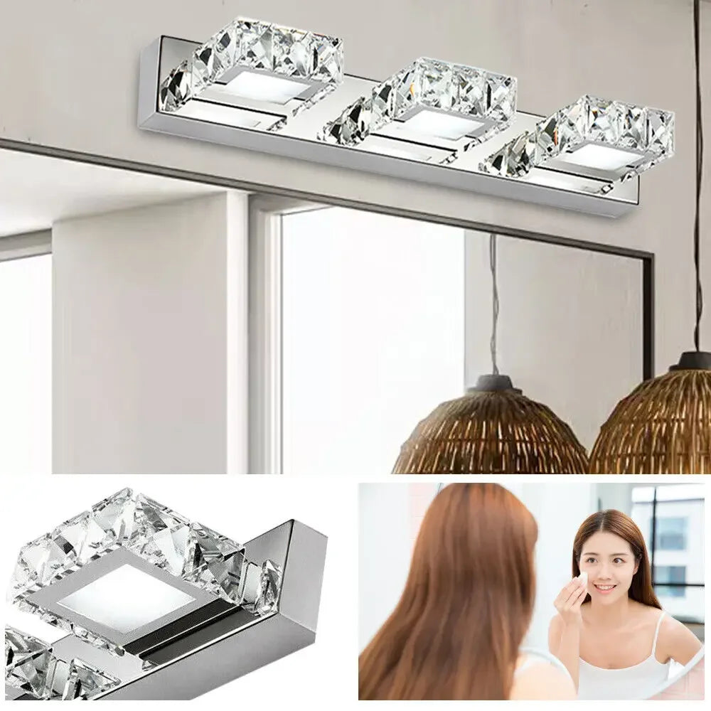 3 LED Bathroom Mirror Lights Modern Vanity Light Wall Mounted Fixture
