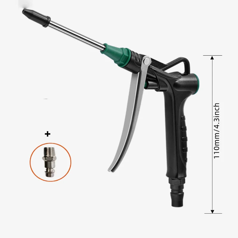 Pneumatic Air Blow Gun High Pressure Dust Aluminum Alloy Pistol Duster Cleaner with Adjustable Muzzle