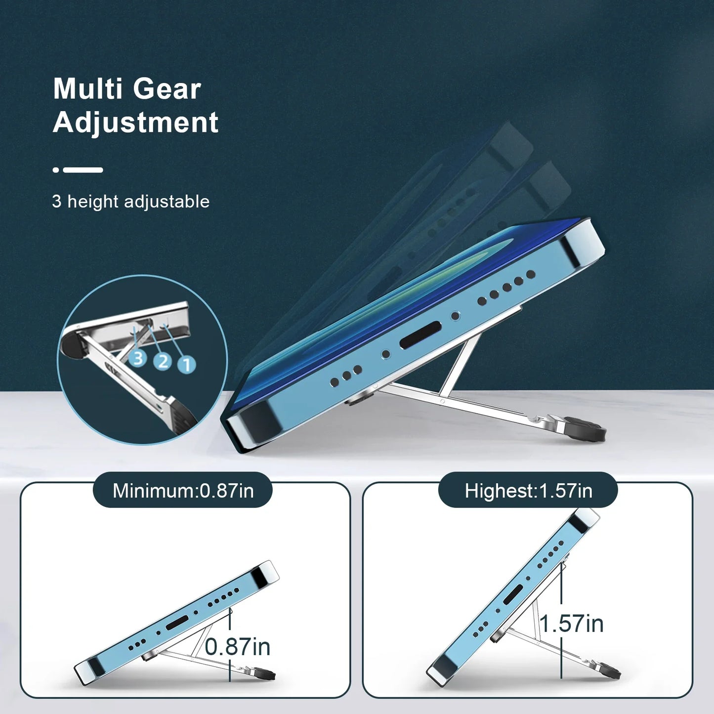 Oatsbasf Portable Desktop Phone Holder For iPhone 12 13 Pro Max