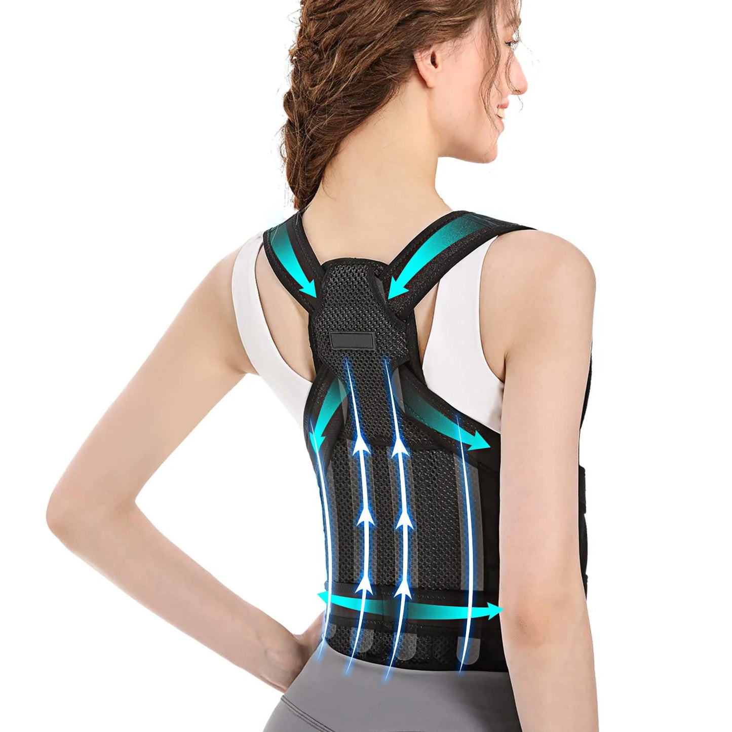Back Support Brace Posture Corrector for Women and Men Anti Hunchback Correction Strap Scoliosis Straightener