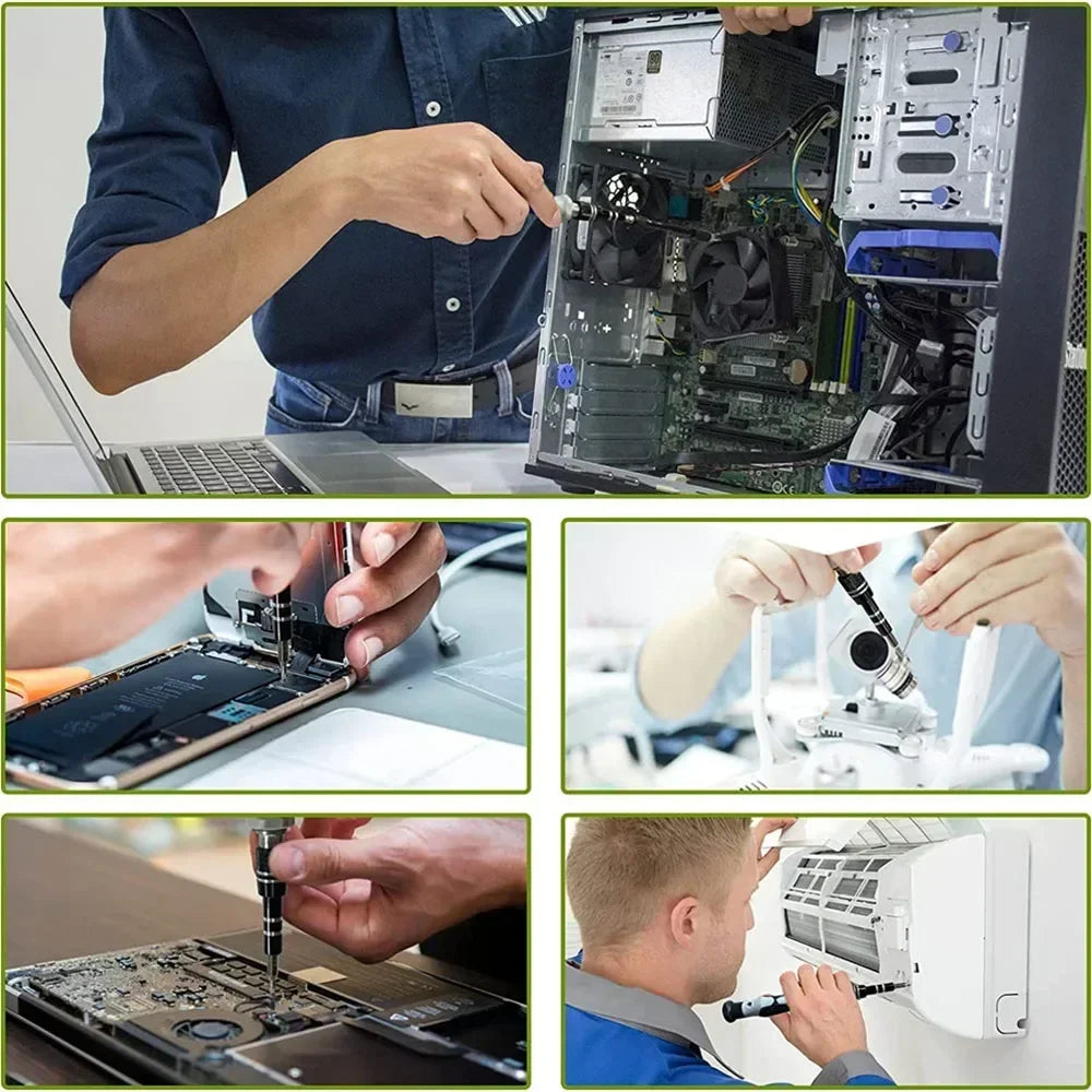 115 in 1 Car Maintenance Portable Small Toolbox Screwdriver Set, Mobile Phone and Computer Disassembly Combination Tool