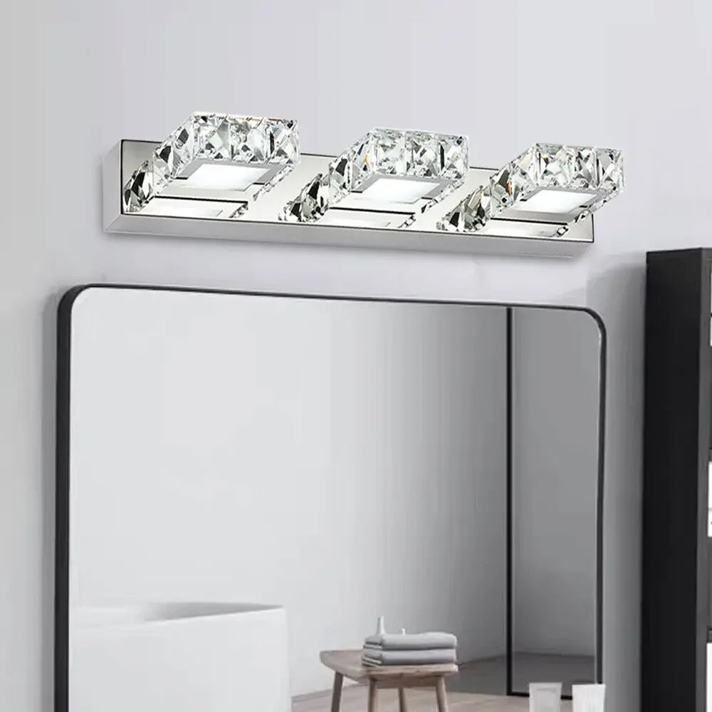 3 LED Bathroom Mirror Lights Modern Vanity Wall Lamp Fixture for Makeup