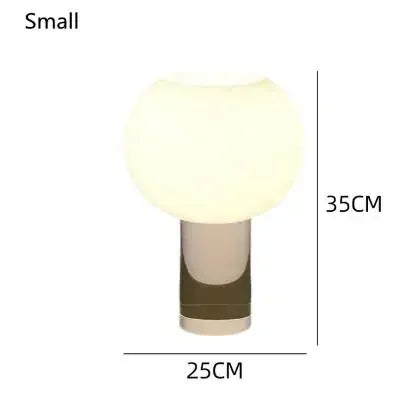 Italian Vintage Glass Desk Lamp for Bedroom Headboard Living Room Study Coffee Table Decoration