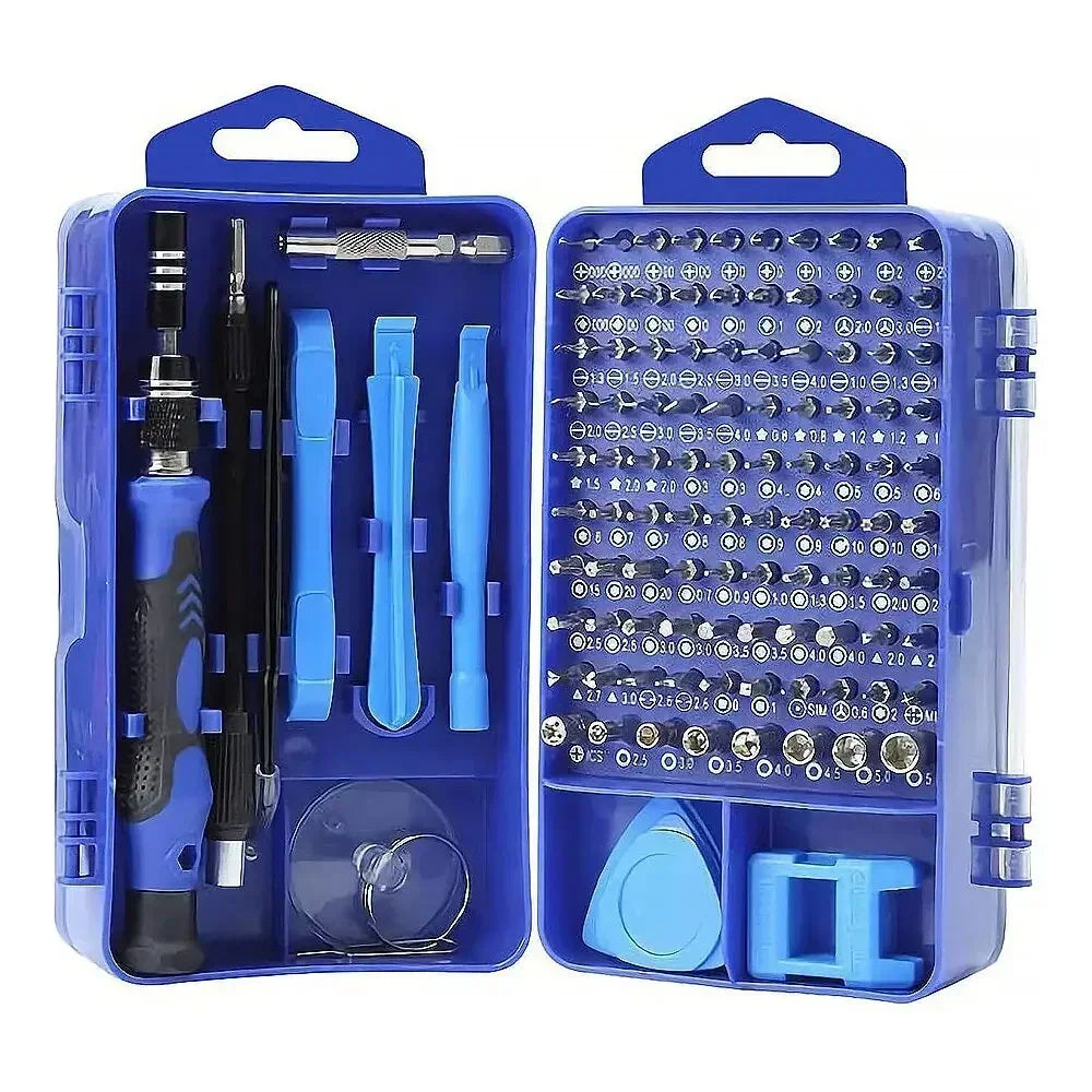 115 in 1 Car Maintenance Portable Small Toolbox Screwdriver Set, Mobile Phone and Computer Disassembly Combination Tool