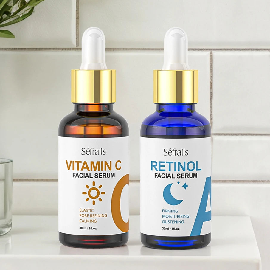 Séfralls RETINOL & VITAMIN C Serum 2PCS Set for All Skin Types