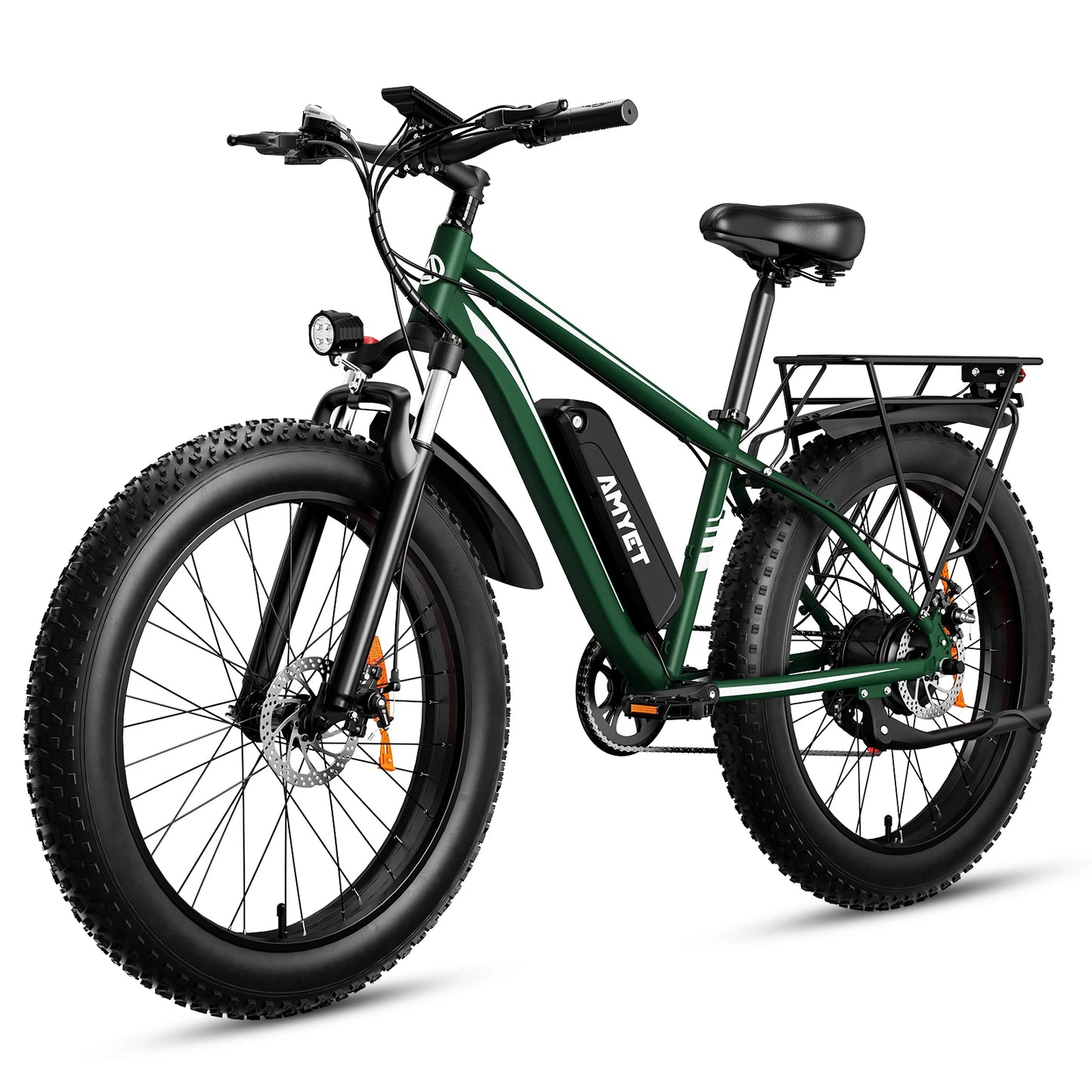 AMYET Electric Bike EB26 Adults Electric Bicycle 1500W 48V 15AH 26 Inch Fat Tire Mountain Bike 31mph Electric Dirt Bike