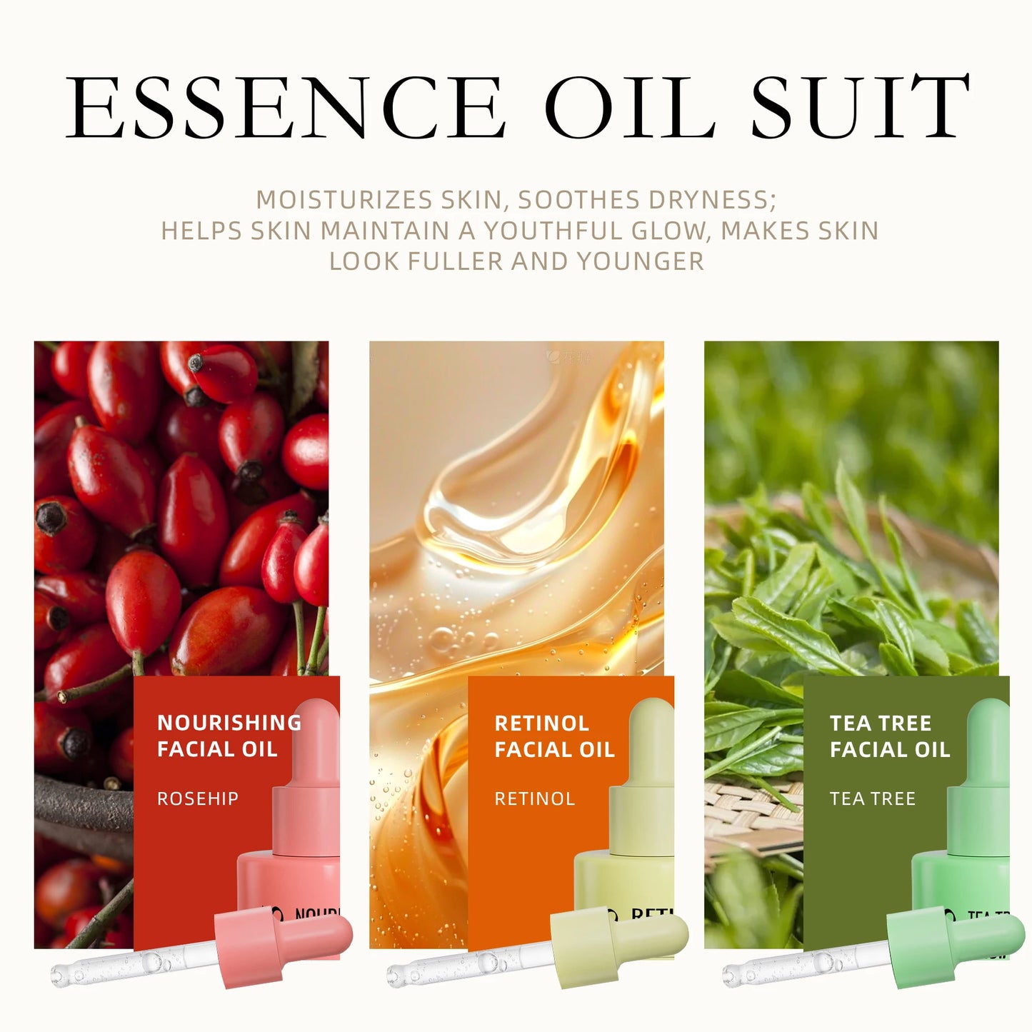 Séfralls Retinol Rosehip Tea Tree Facial Oils Set 30ml