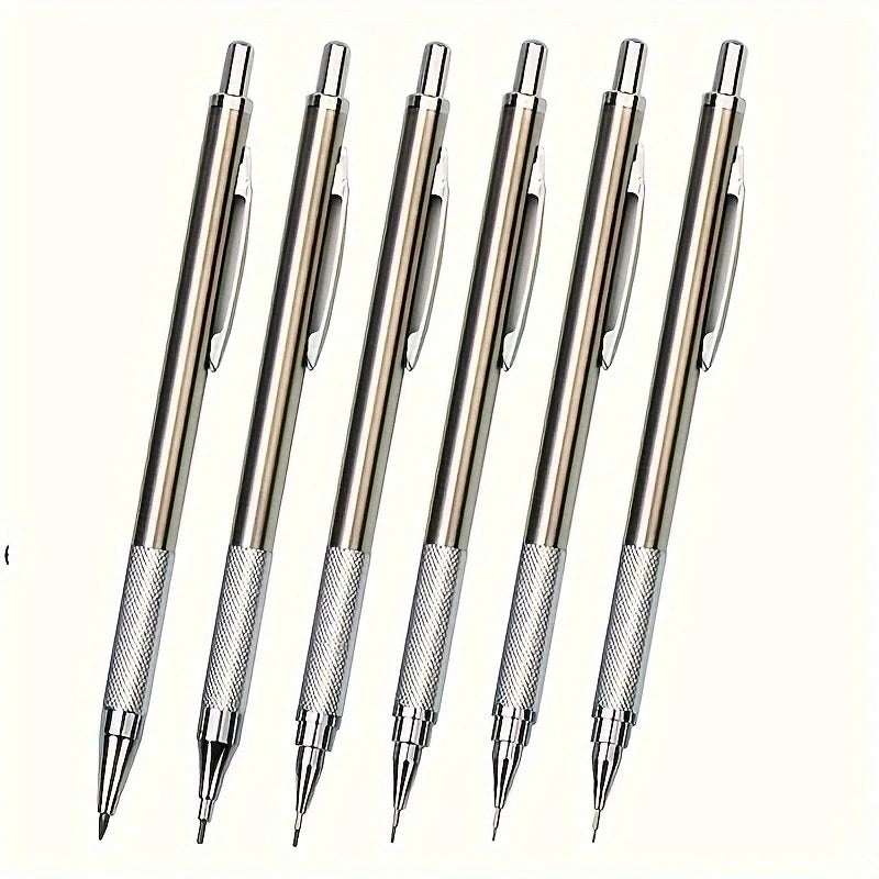 16 Piece Set Metal Mechanical Pencil With Pen Bag Lead Eraser