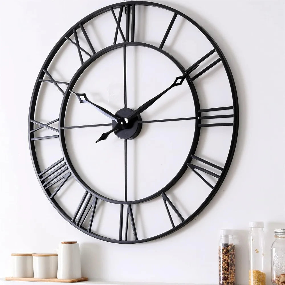30 Inch Large Wall Clock Modern Oversized Roman Numeral Clock