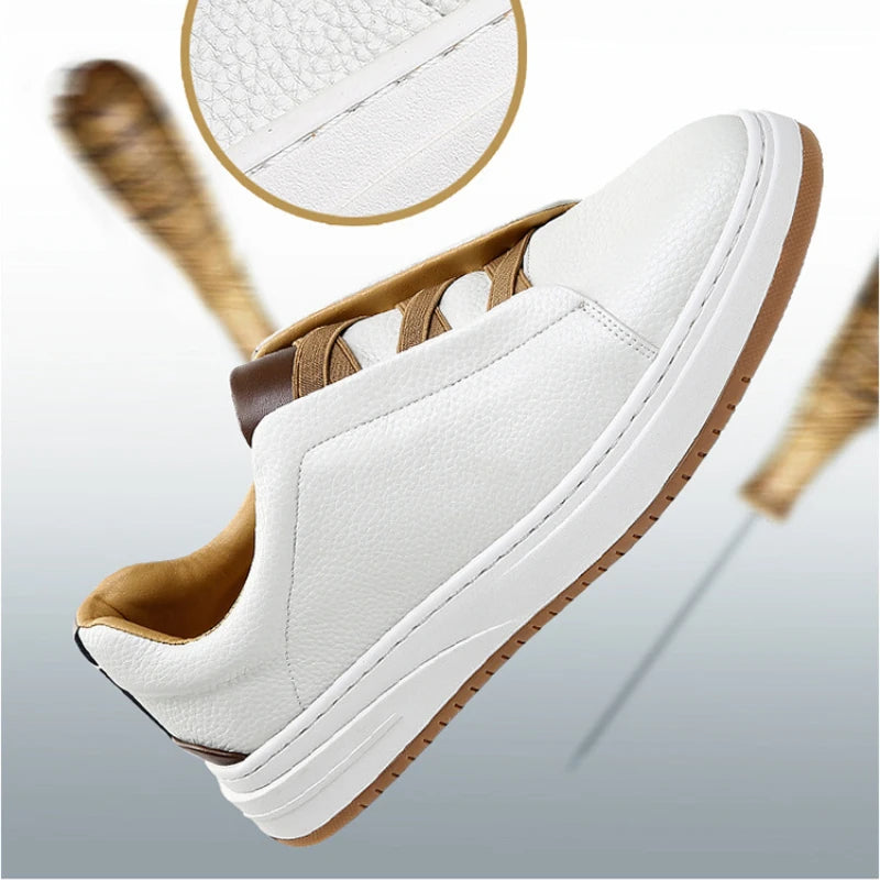 New Men's Shoes Cow Leather Breathable