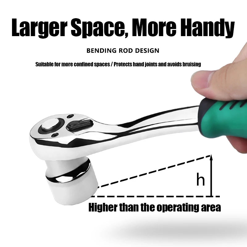 Lyuwo Professional Motorcycle Repair Tools 53 Piece Ratchet Wrench and Stainless Steel Set