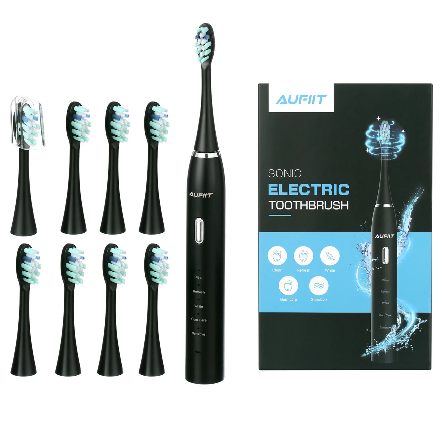 Electric Toothbrush Rechargeable With 8PCS