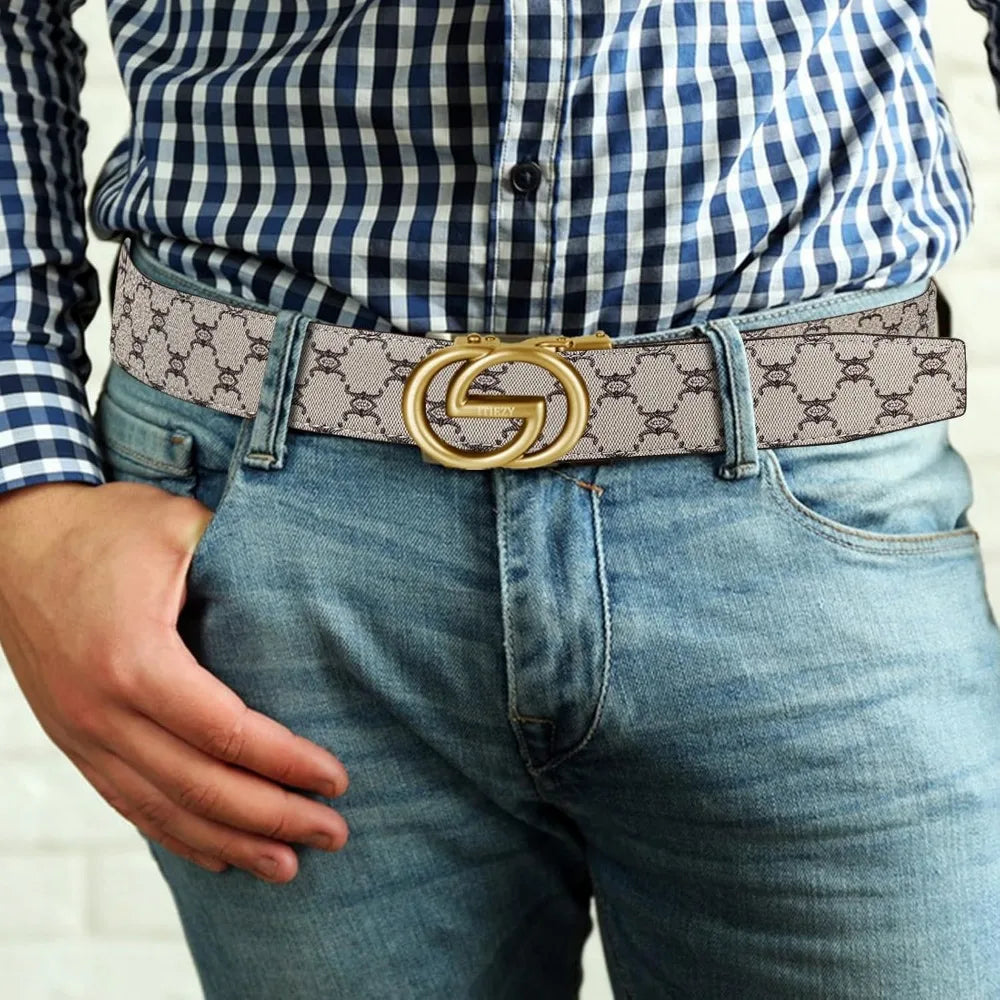 Mens Ratchet  Leather belt Adjustable  - 1 3/8"
