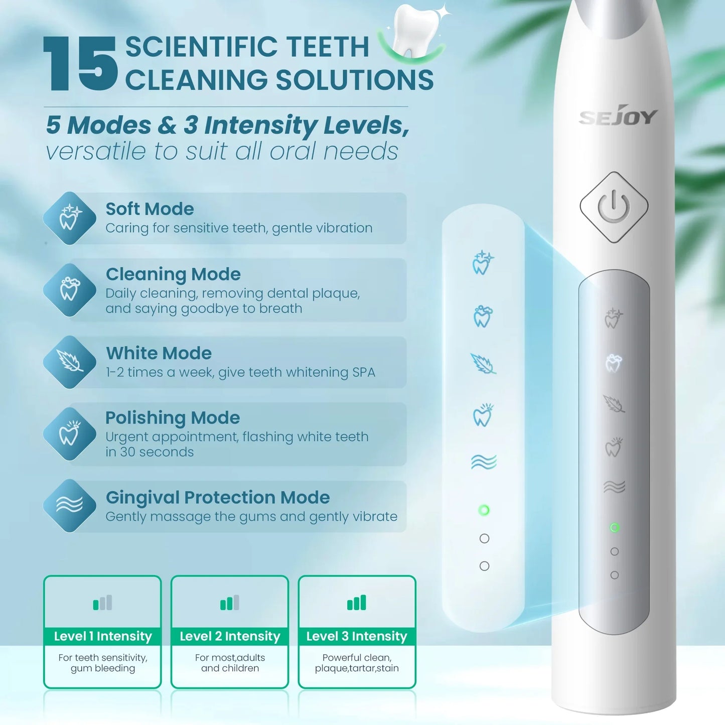 Sonic Electric Toothbrush For Adults