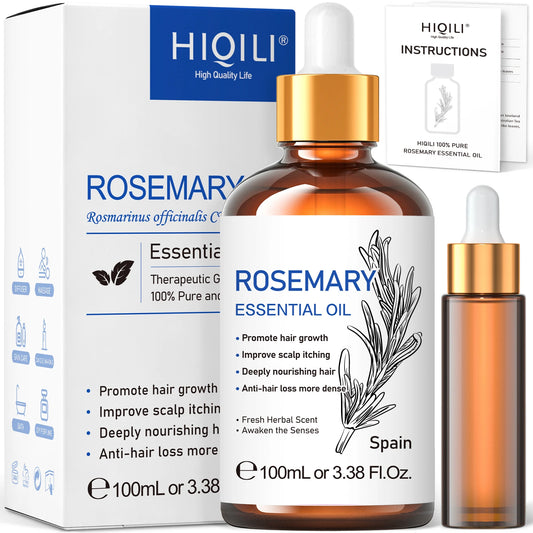 HIQILI Rosemary Jasmine Lavender Mint Essential Oils for Hair Care