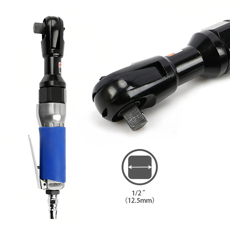 90 Degree Air Ratchet Wrench Metal Body Heavy Duty Right Angle Pneumatic Trigger Straight Pneumatic Wrench Wind Wrench Tool