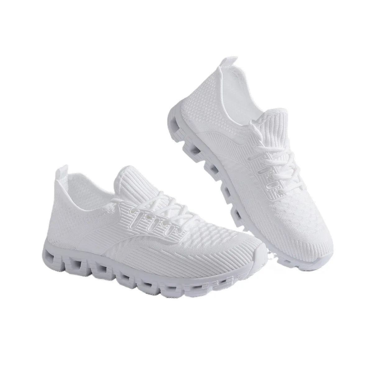 Unisex Breathable Mesh Running Shoes with Comfort Cushion and Wide Size Low Top Sneakers for Jogging and Casual Sports Durable Comfort