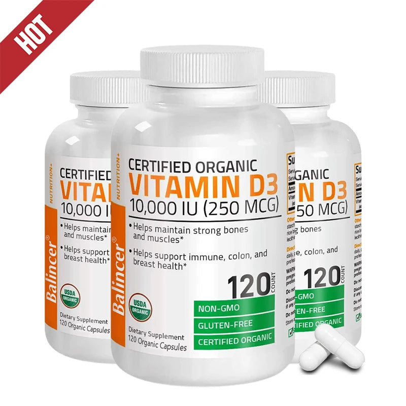 Vitamin D3 Supplement, Supports Calcium Absorption