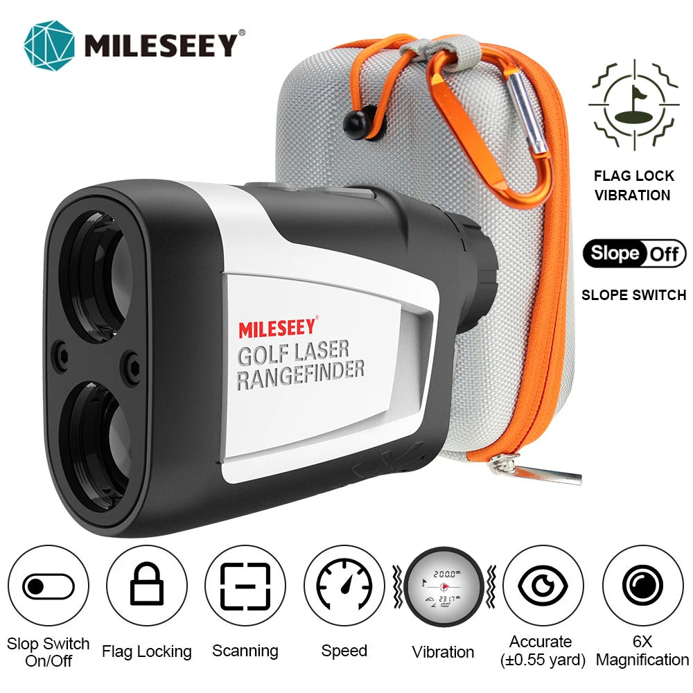 MILESEEY PF210 Golf Rangefinder 600M Battery Powered Accurate Measurement 3 to 7 Days Delivery to Republic of Korea