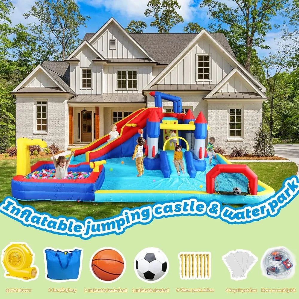 Outdoor Inflatable Water Slide Water Park Bounce House