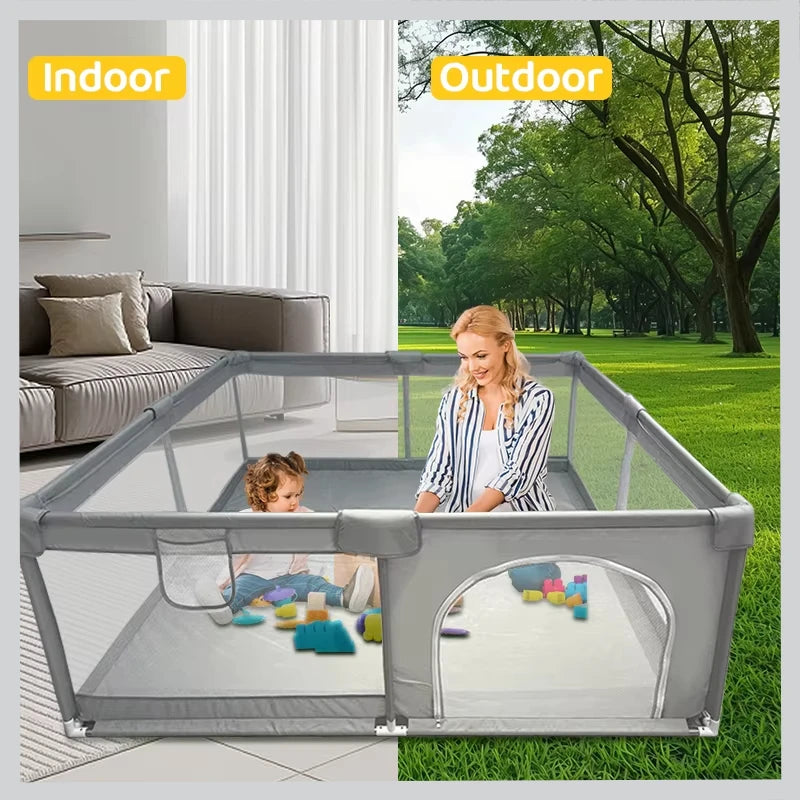 IMBABY Spacious Baby Playpen Washable Safety Barrier for Toddlers