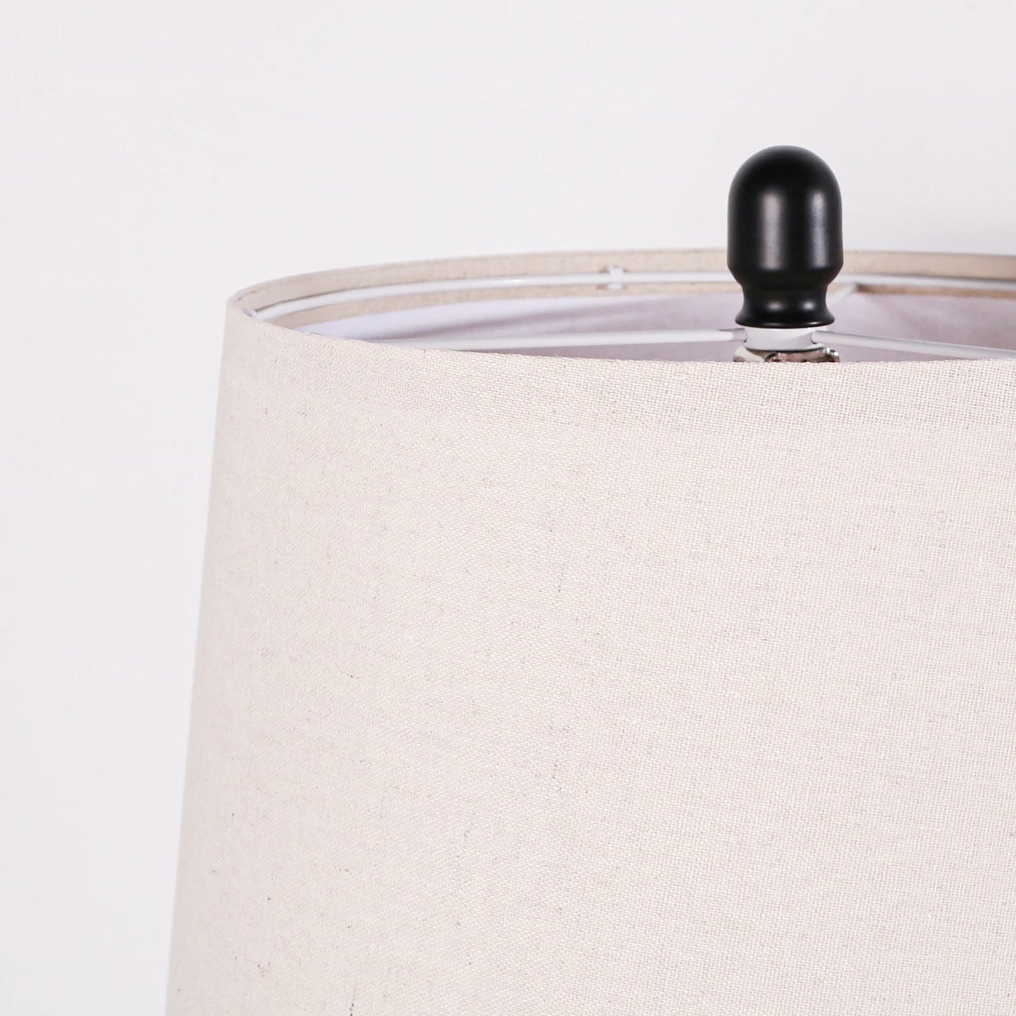 2 Pack 25 Inch Carved Geometric Ceramic Table Lamp With Linen Shade Southwest Rustic Accent Lamps For Living Room End Tables