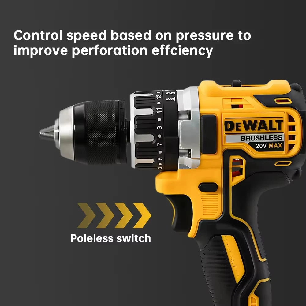 Dewalt DCD796 13mm Brushless Impact Electric Drill Cordless Screwdriver 20V Rechargeable Power Tool