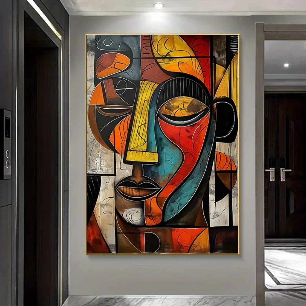 1 Abstract African Art Canvas Print Frameless Wall Art