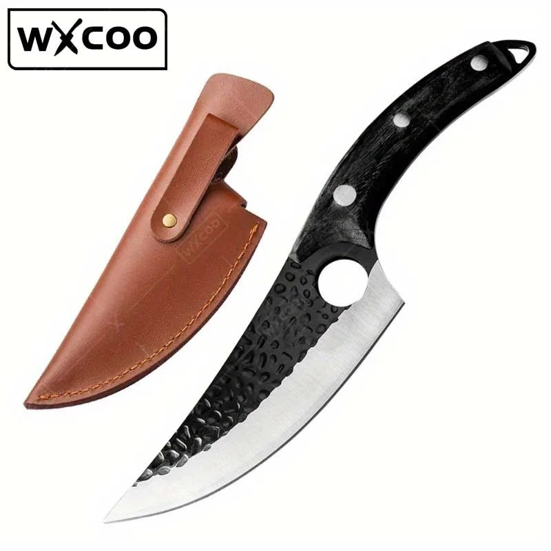1pc,Kitchen Knife, Hand-forged Kitchen Boning Knife with Cover