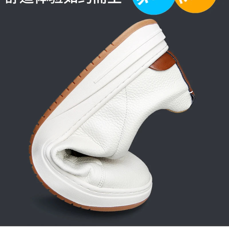 New Men's Shoes Cow Leather Breathable