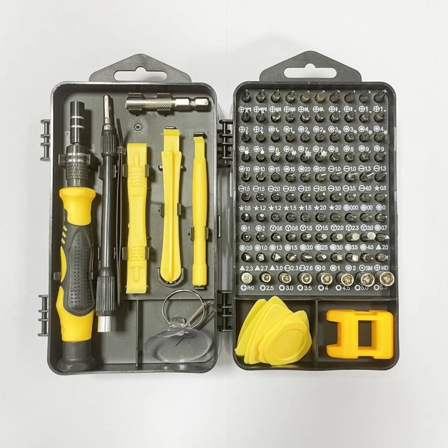 JCD Precision Screwdriver 115 in 1 Set Multifunctional Professional Repair Tool with 98 Pieces Magnetic