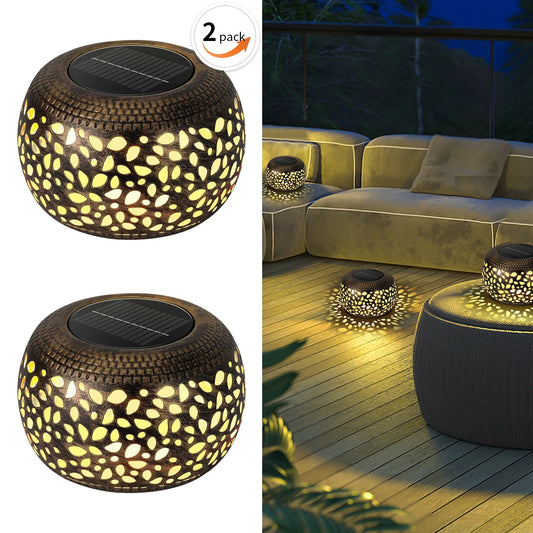 Two Solar solar energy light and shadow lanterns,