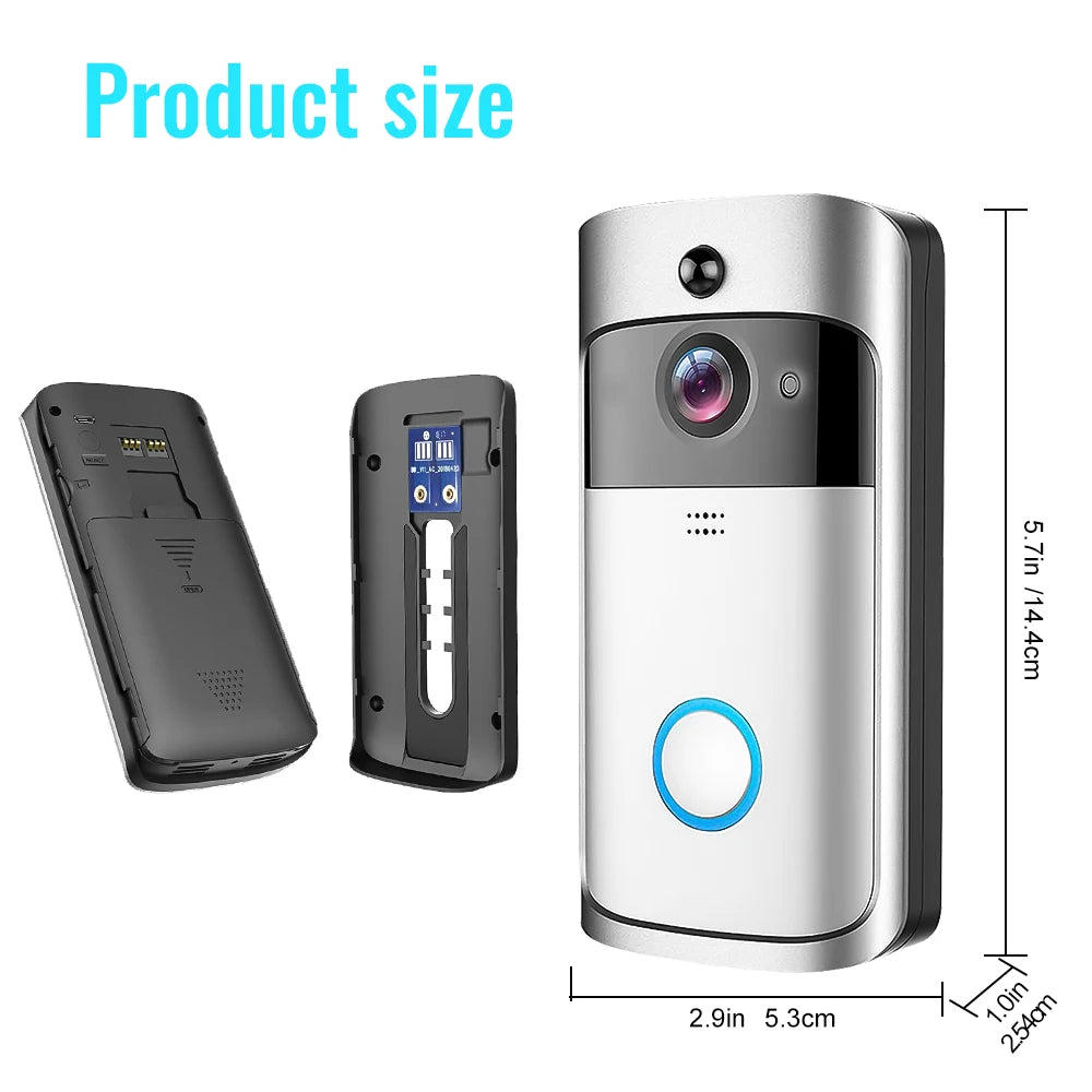 Smart WiFi Video Doorbell IP65 Waterproof Home Doorbell Phone