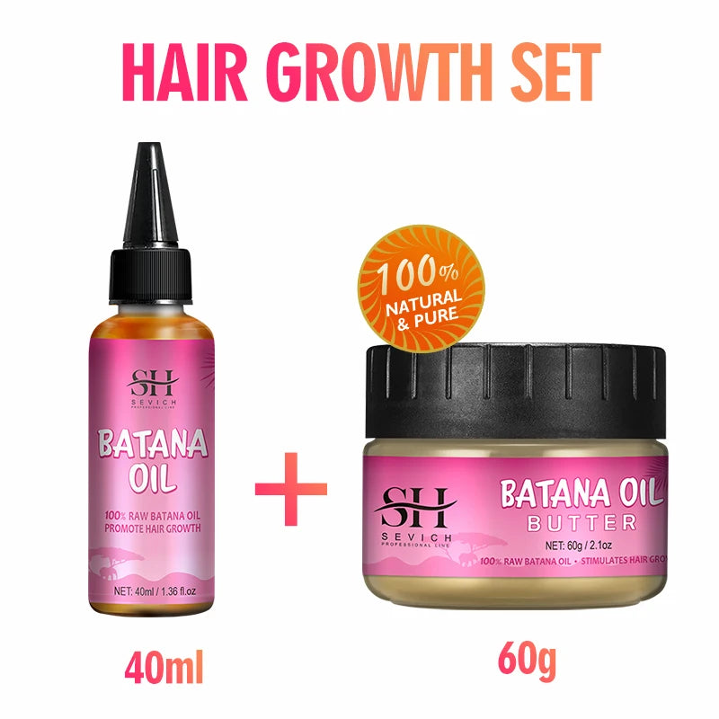 100% Batana Hair Fast Growth Oil Set and Mask Treatment